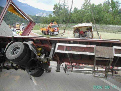 Relevage camion accidenté Le Touvet