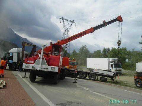 Intervention pour remorquage et dépannage poids lourd Le Touvet